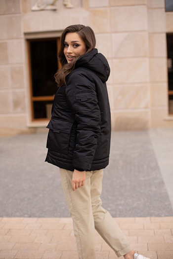 5 Куртка женская зимняя 23350 (черный )