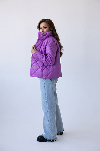 3 Куртка женская демисезонная 22300 (сирень)