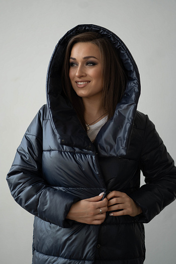 2 Куртка женская зимняя 22620  (синий) 