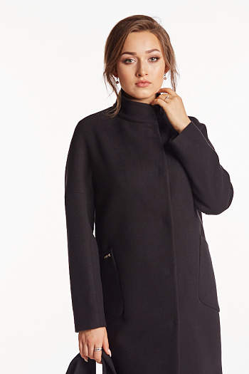 3 Пальто 19101/пояс  (черный) 