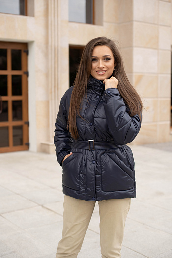2 Куртка женская зимняя 22440  (синий) 