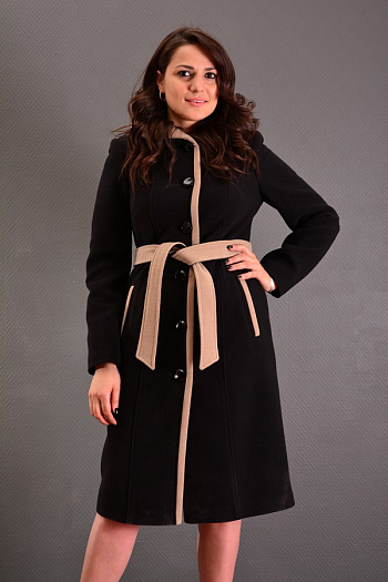 2 Пальто 14-149К  (черный) 