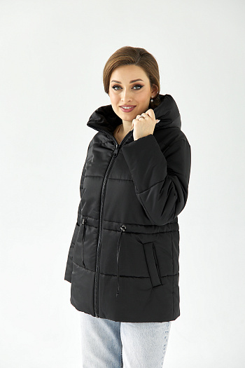 6 Куртка женская демисезонная 24424 (черный )
