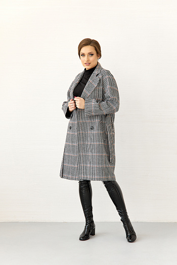 6 Пальто женское демисезонное 23220 (клетка britny)