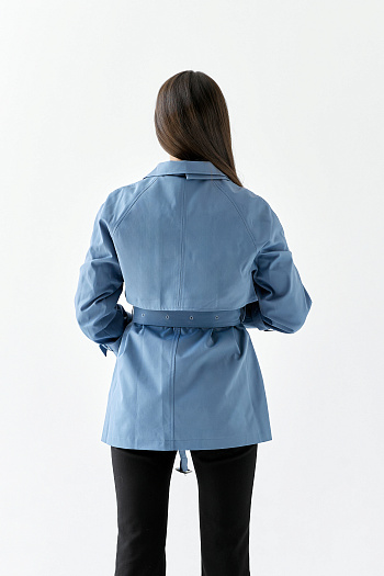 3 Плащ женский 2100 (серо-голубой)