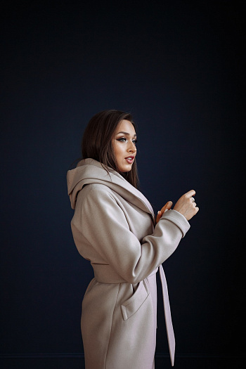 5 Пальто 18910  (кофе/роза) 