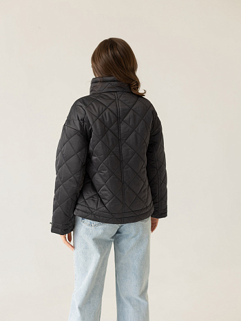 5 Куртка женская демисезонная 24835 (графит)