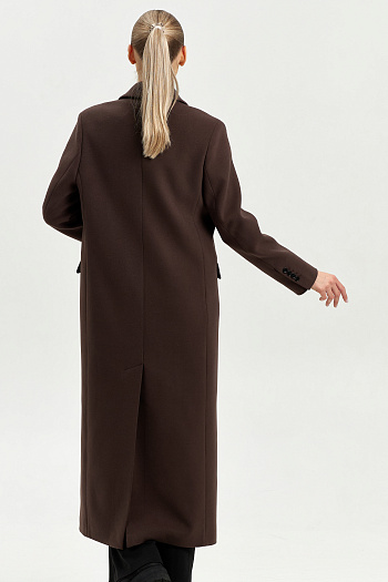 8 Пальто женское демисезонное 26830 (шоколад)