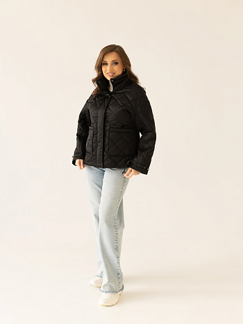 3 Куртка женская демисезонная 24835 (черный 2)