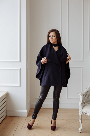 4 Пальто 20805  (синий) 