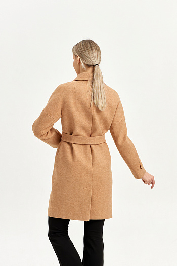 4 Пальто женское демисезонное 22970 (золото)