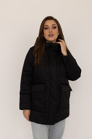 4 Куртка женская зимняя 24808 (черный 2)