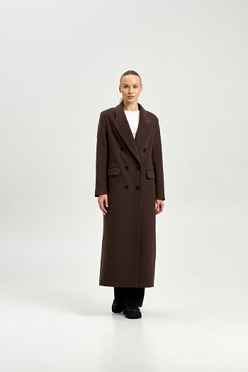 2 Пальто женское демисезонное 26830 (шоколад)