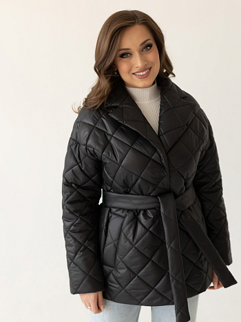 3 Куртка женская демисезонная 24935 (черный)