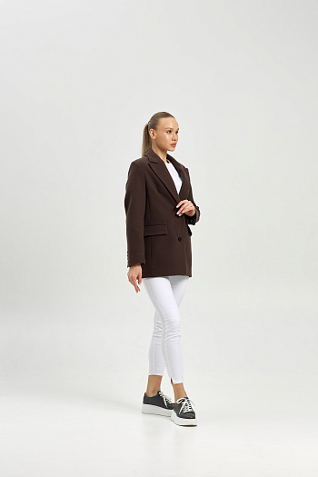 3 Пальто женское демисезонное 27100 (шоколад)