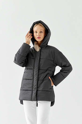 8 Куртка женская демисезонная 26060 (графит)