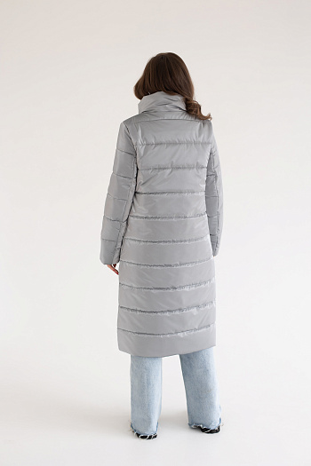 4 Куртка женская демисезонная 23600 (silver)