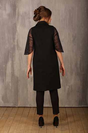 2 Пальто 18710-000  (черный) 