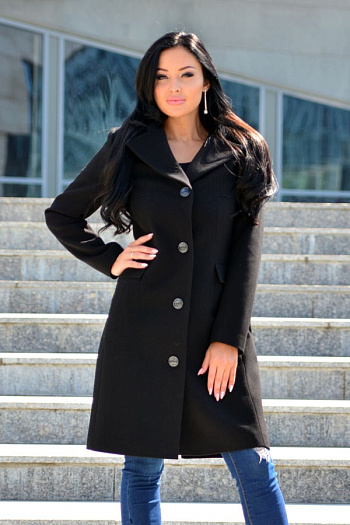 4 Пальто 18880  (черный) 