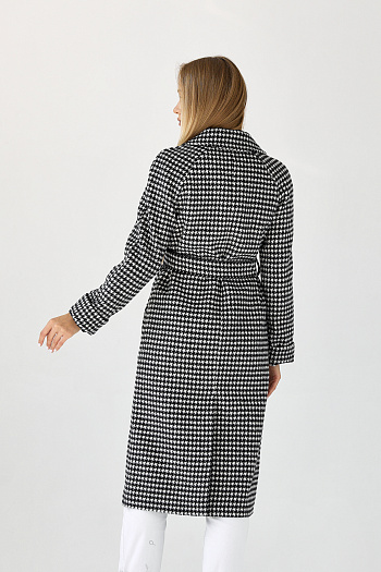11 Пальто женское демисезонное 22555 (черно-белый)