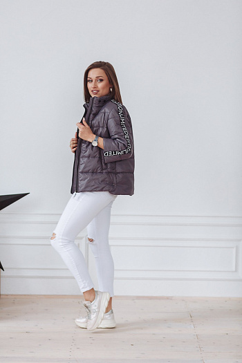 2 Куртка женская демисезонная 22280  (лиловый)