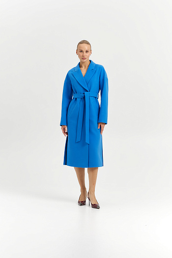 4 Пальто женское демисезонное 26820 (электрик)