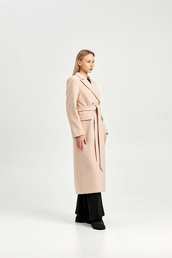 5 Пальто женское демисезонное 26895 (кремовый)