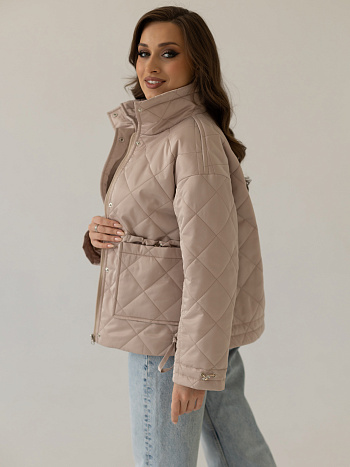 8 Куртка женская демисезонная 24835 (латте)