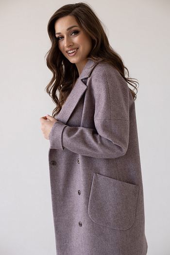 3 Пальто женское демисезонное 22400  (браун) 