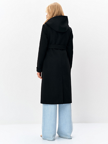 4 Пальто женское демисезонное 27021 (черный )