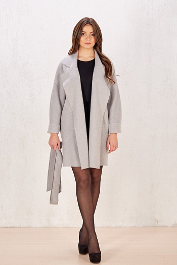 2 Пальто 19109 (серый)