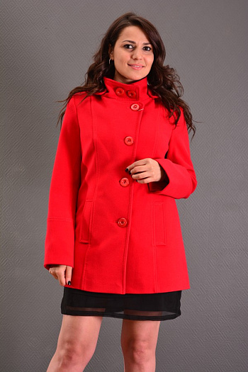 2 Пальто 13-101  (красное) 
