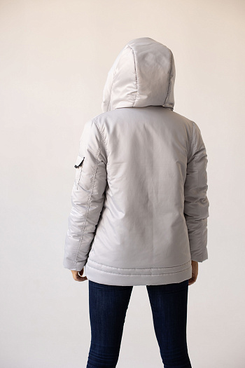 4 Куртка женская зимняя 23350 (серый)