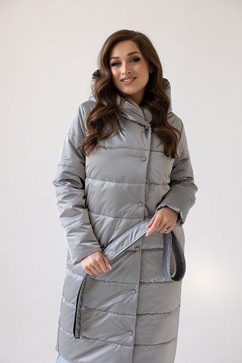 2 Куртка женская демисезонная 22910  (silver) 