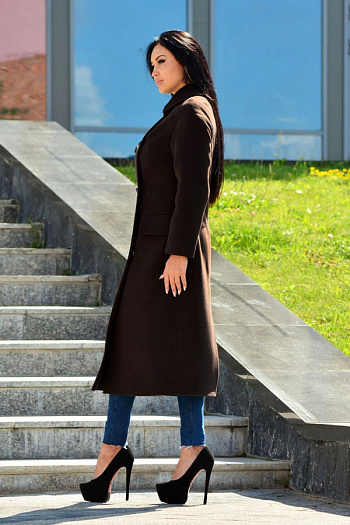 3 Пальто 18850  (шоколад) 