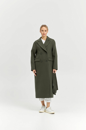 3 Пальто женское демисезонное 26102 (хаки)