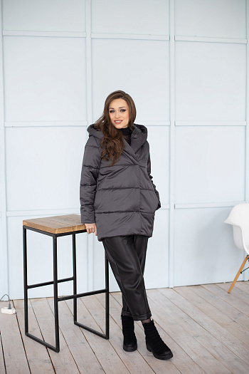 3 Куртка женская демисезонная 22260 (графит)