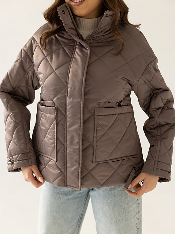 9 Куртка женская демисезонная 24835 (капучино)