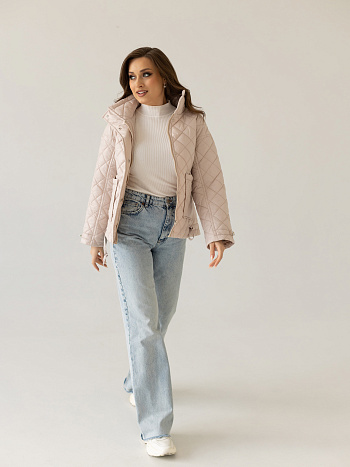 4 Куртка женская демисезонная 24835 (нежно-розовый)