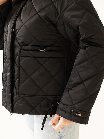 2 Куртка женская демисезонная 24835 (черный 2)