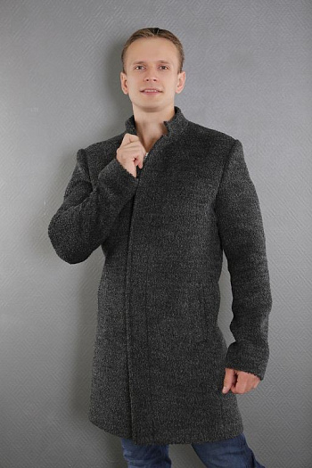 2 Пальто мужское демисезонное 1681-017(серый) 