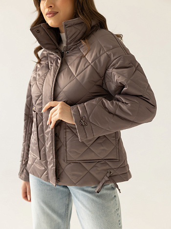 4 Куртка женская демисезонная 24835 (капучино)