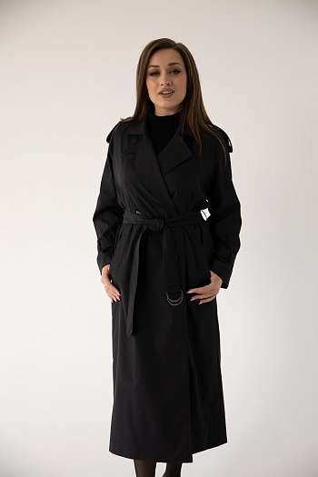3 Плащ женский 1828 (черный)