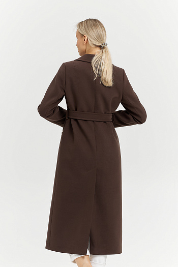 4 Пальто женское демисезонное 26770 (шоколад)