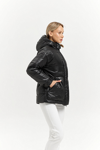 10 Куртка женская зимняя 25404 (черный)