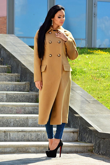 3 Пальто 18850  (кэмел) 