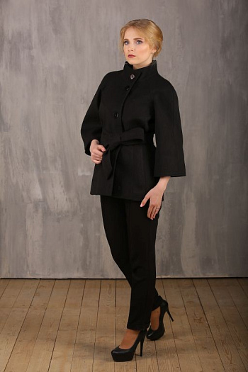 3 Пальто 15101-000  (черный) 