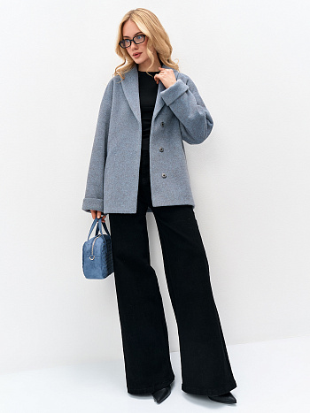 3 Пальто женское демисезонное 27832-05 (серо-голубой)