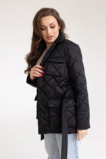 3 Куртка женская демисезонная 24230 (черный 2)