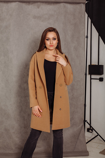 4 Пальто 20890  (кэмел) 